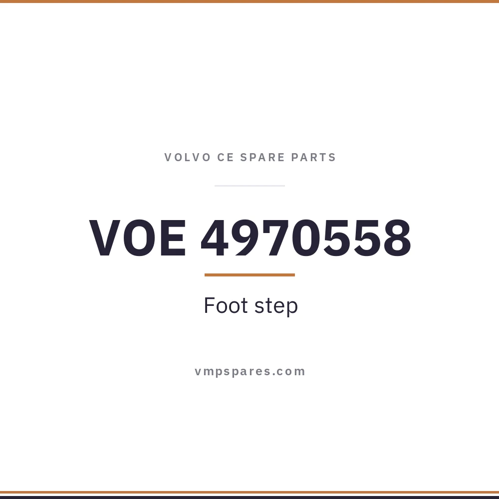 VOE 4970558 – Foot step