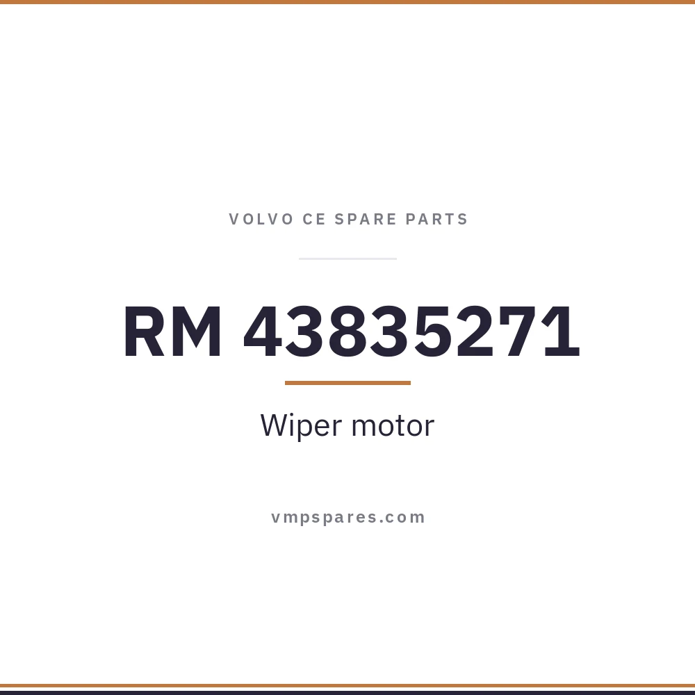 RM 43835271 – Wiper motor