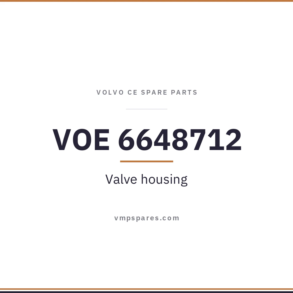 VOE 6648712 – Valve housing