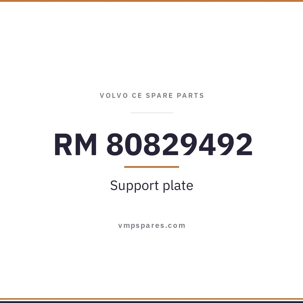 RM 80829492 – Support plate