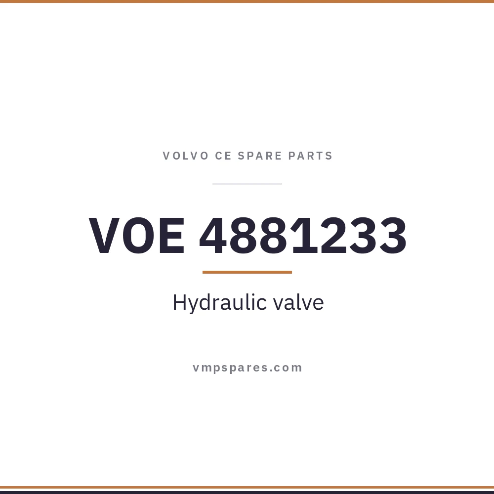 VOE 4881233 – Hydraulic valve