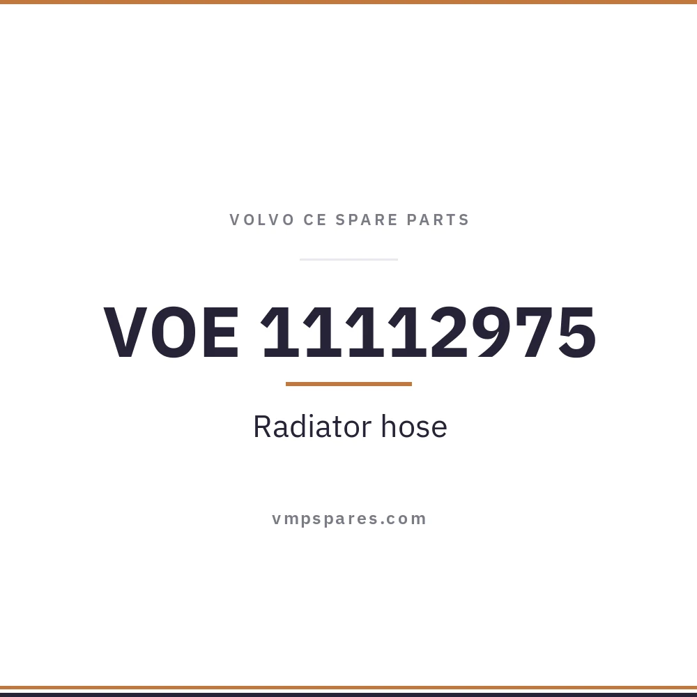 VOE 11112975 – Radiator hose