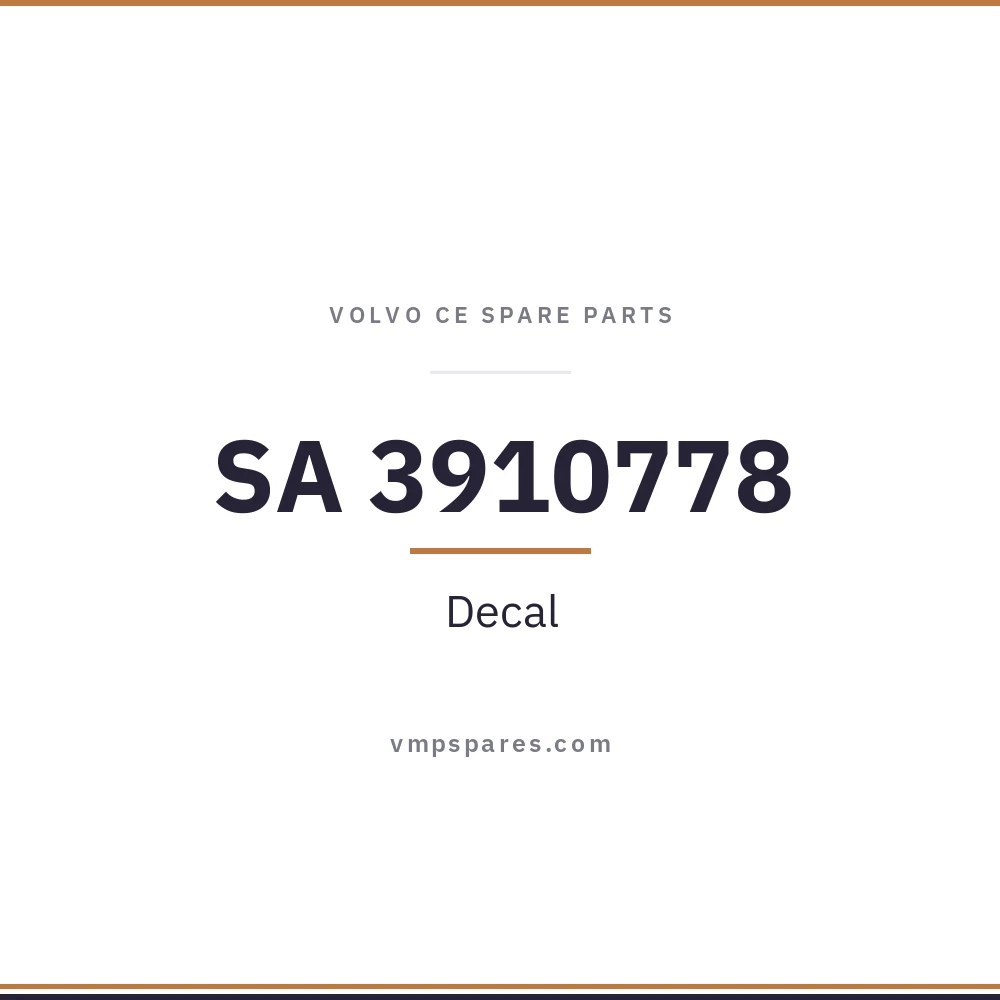 SA 3910778 – Decal