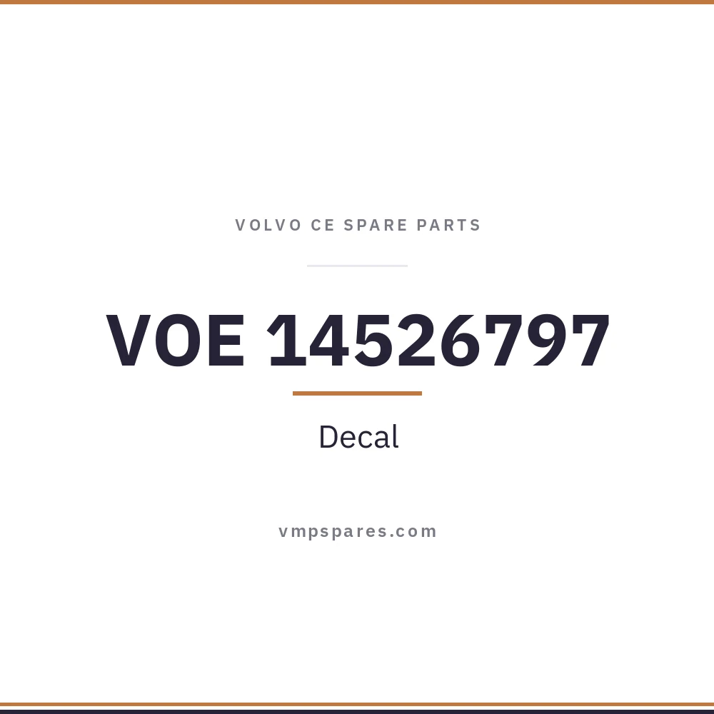 VOE 14526797 – Decal