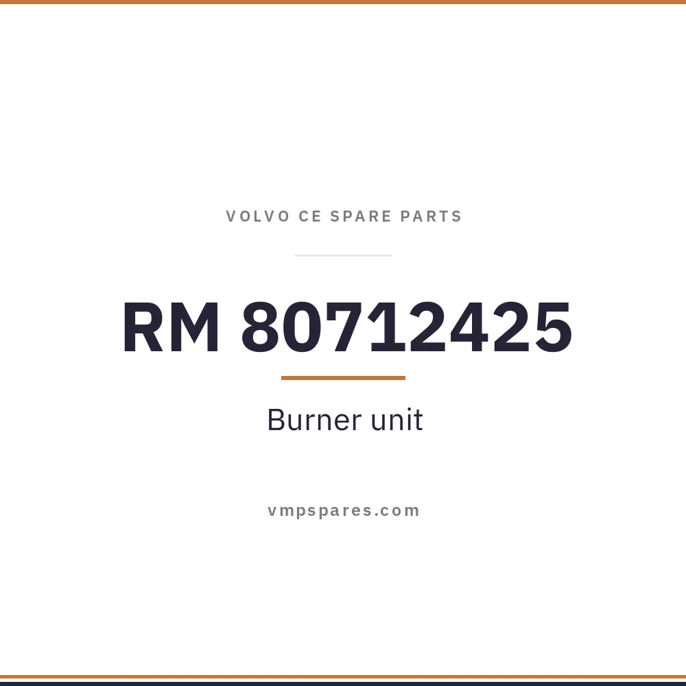 RM 80712425 – Burner unit