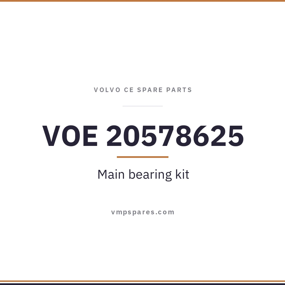 VOE 20578625 – Main bearing kit