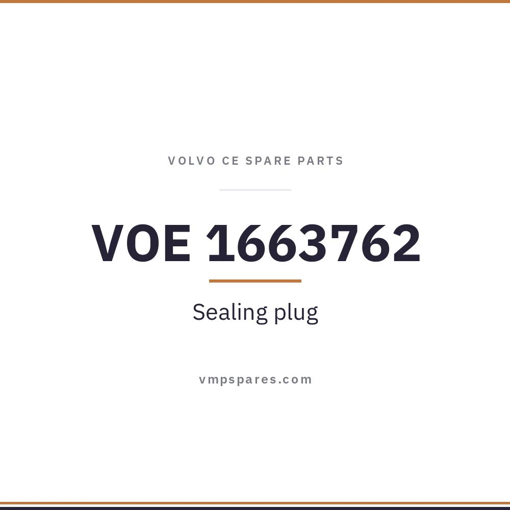 VOE 1663762 – Sealing plug
