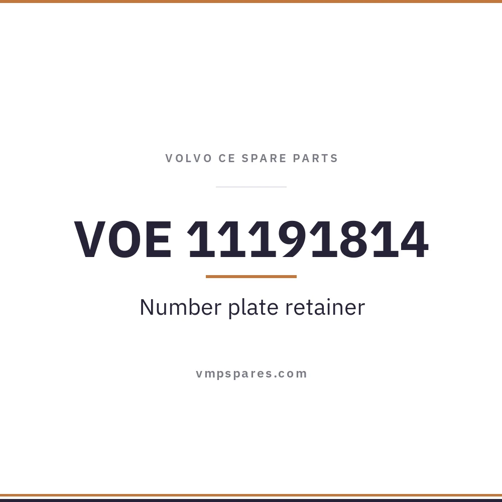VOE 11191814 – Number plate retainer