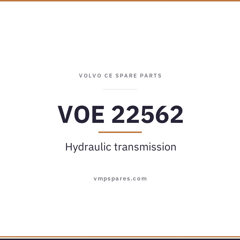 VOE 22562 – Hydraulic transmission