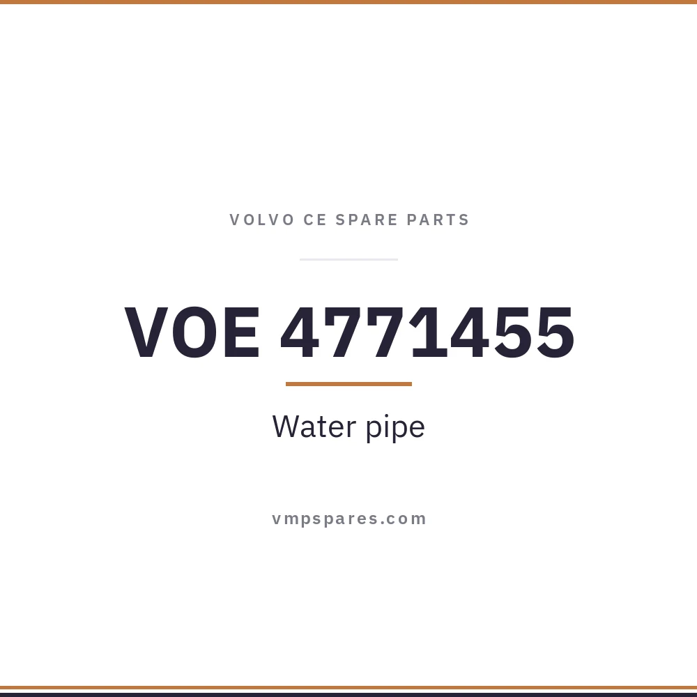 VOE 4771455 – Water pipe