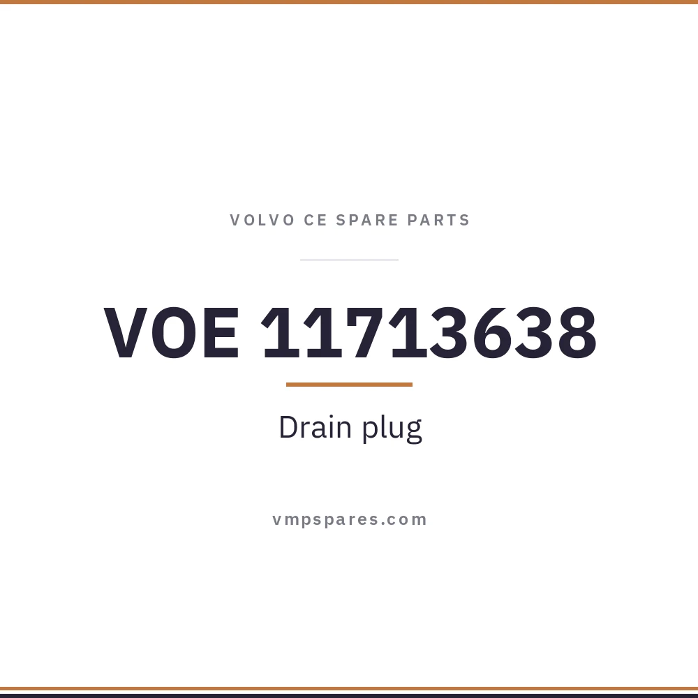 VOE 11713638 – Drain plug