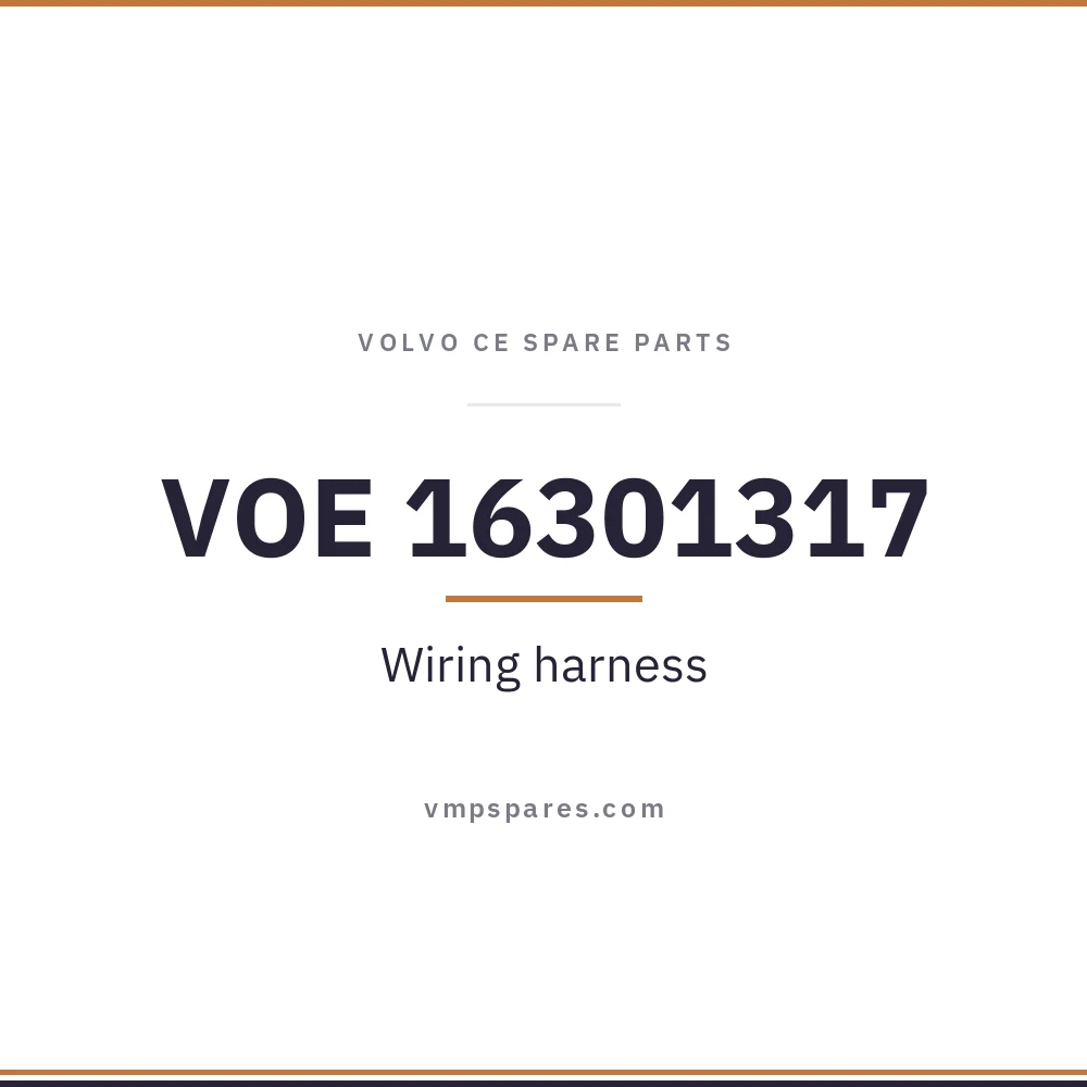 VOE 16301317 – Wiring harness