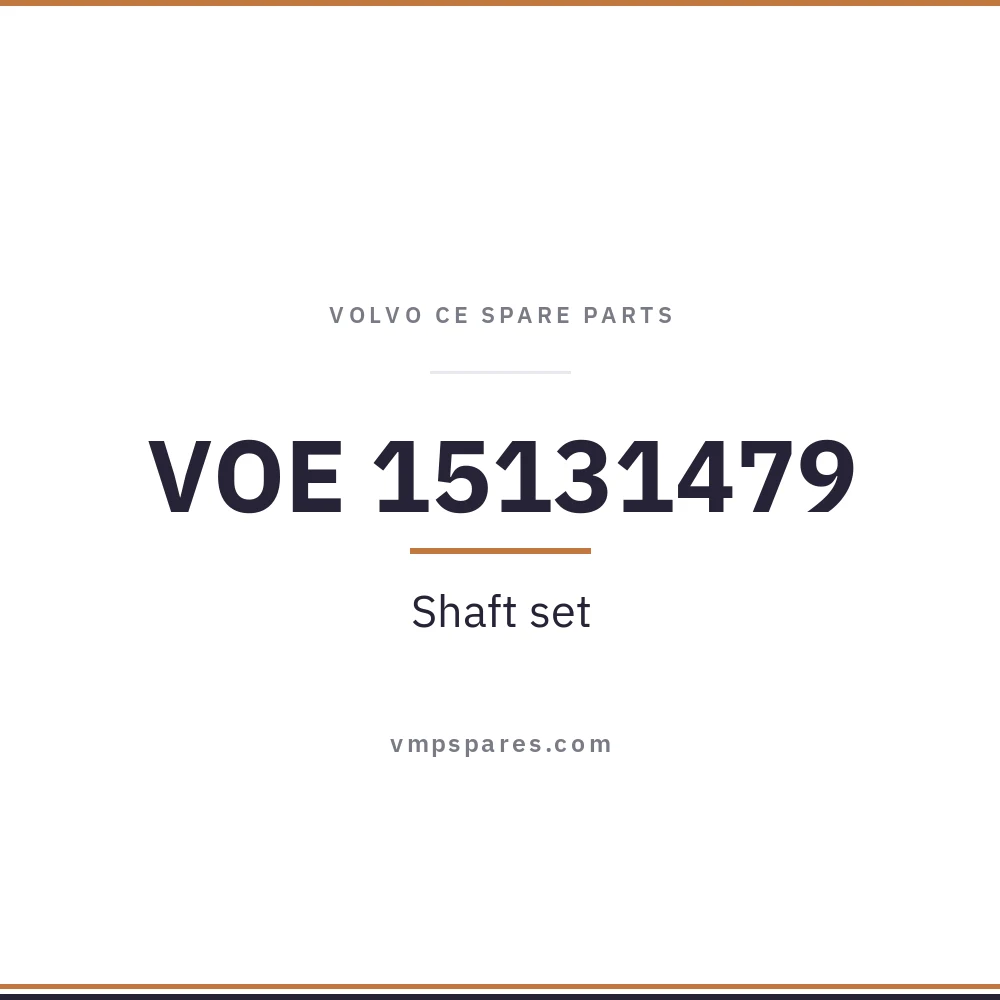 VOE 15131479 – Shaft set