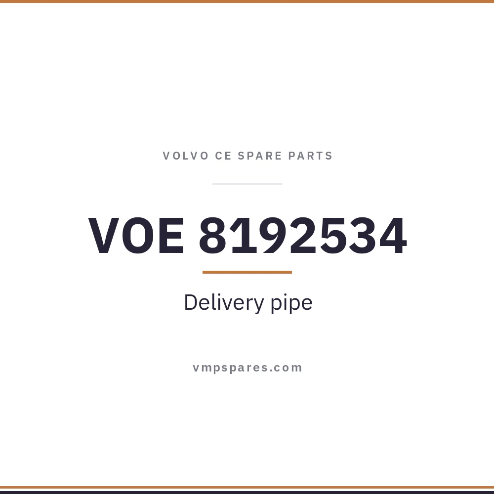 VOE 8192534 – Delivery pipe