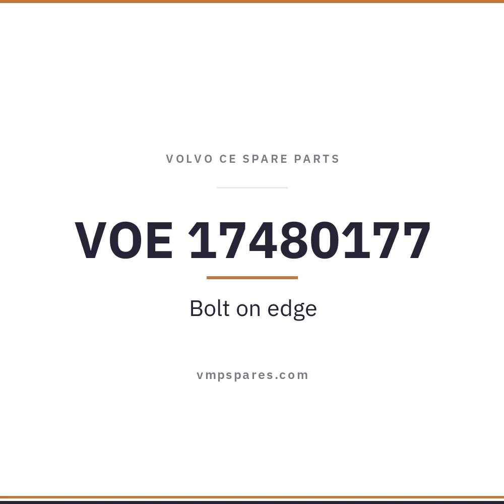 VOE 17480177 – Bolt on edge