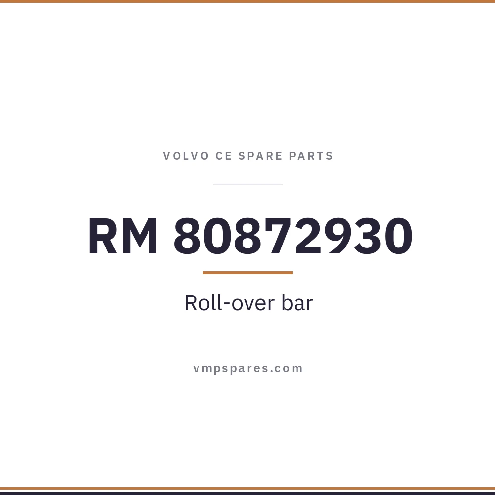 RM 80872930 – Roll-over bar