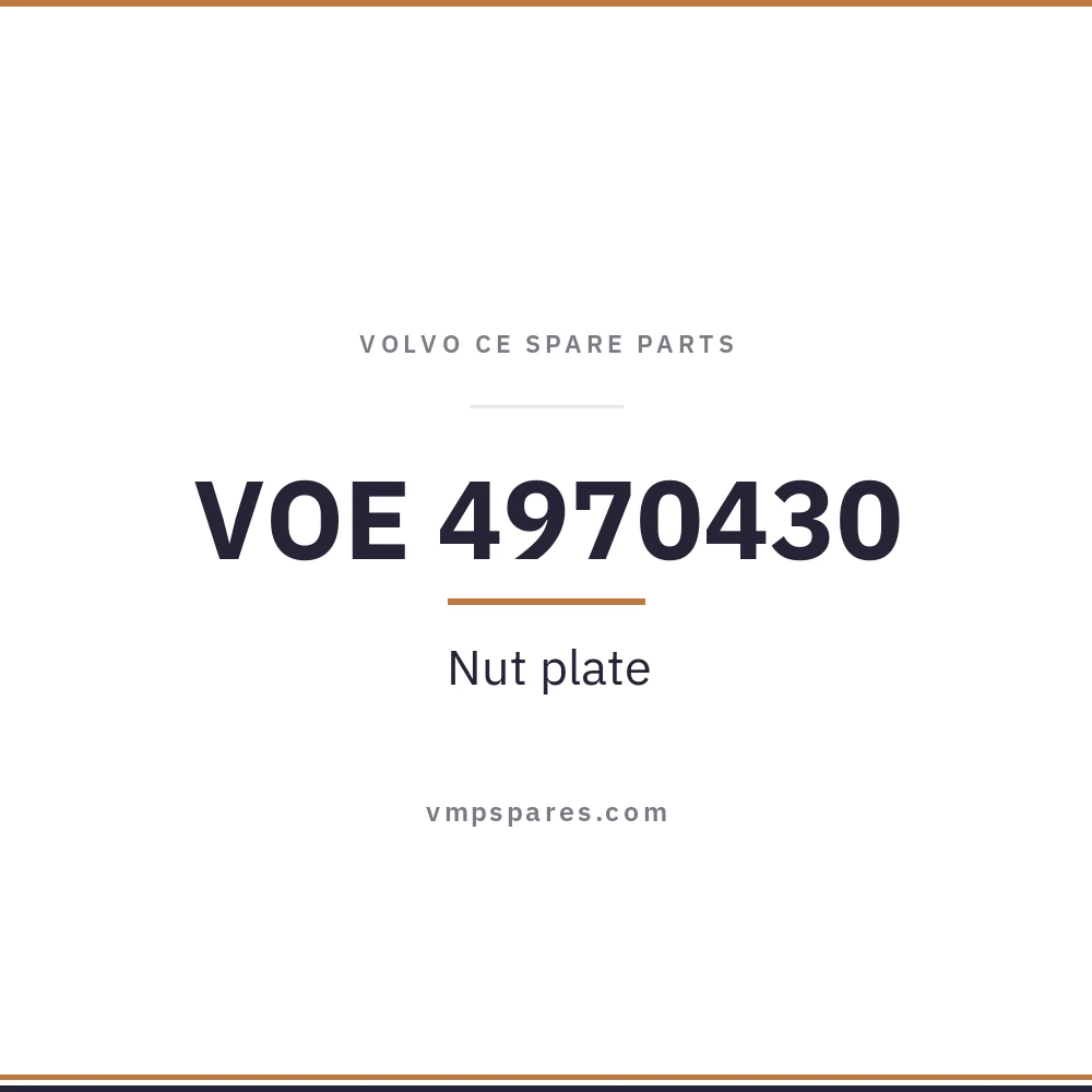 VOE 4970430 – Nut plate