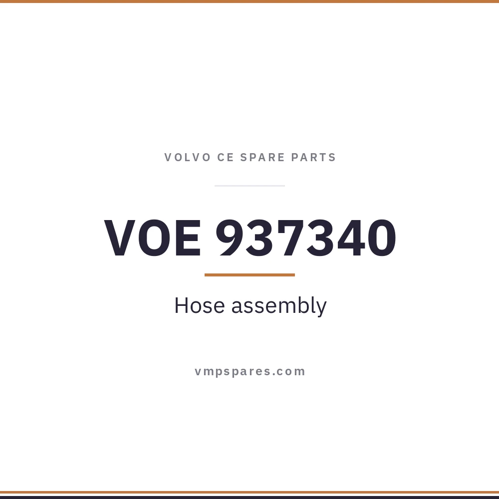 VOE 937340 – Hose assembly