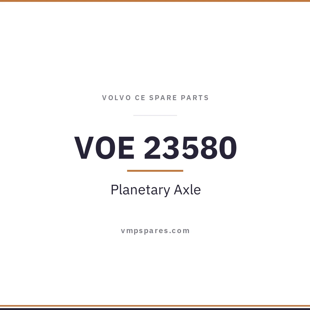 VOE 23580 – Planetary Axle