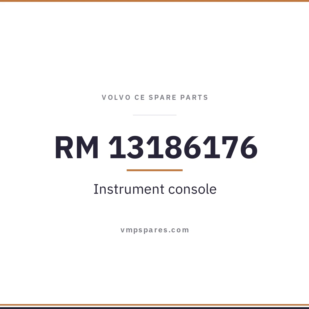 RM 13186176 – Instrument console