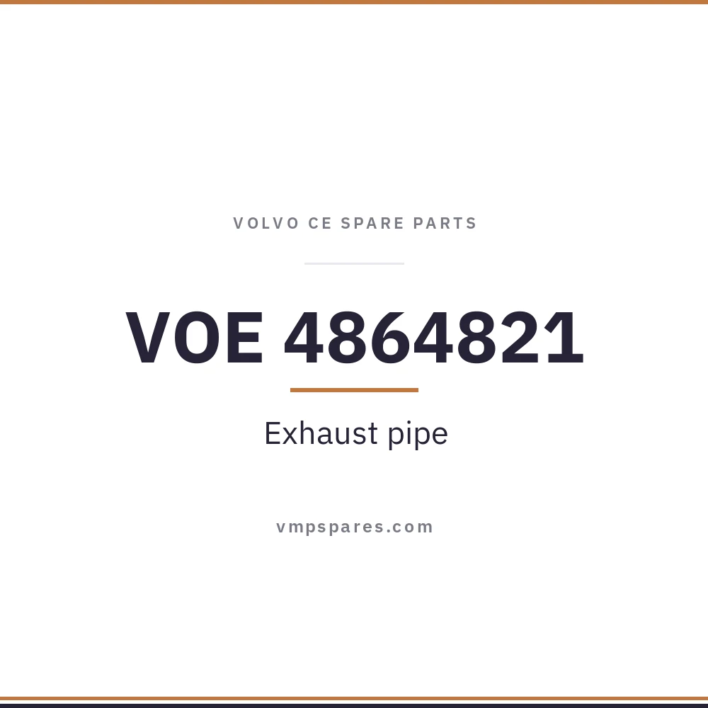 VOE 4864821 – Exhaust pipe