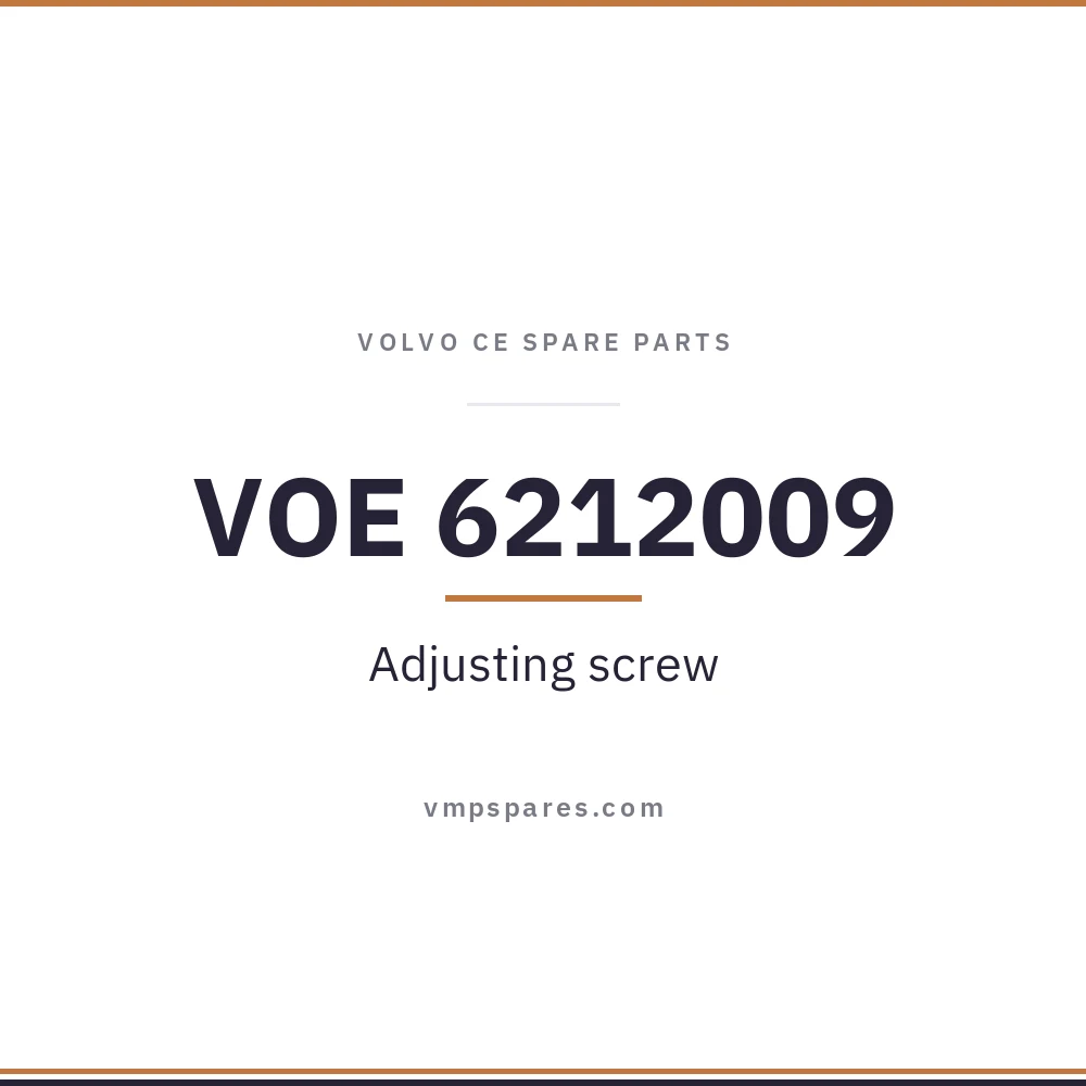 VOE 6212009 – Adjusting screw