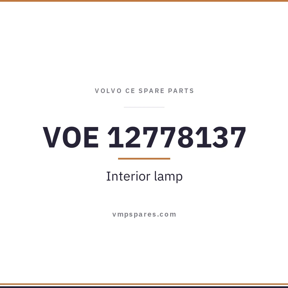VOE 12778137 – Interior lamp