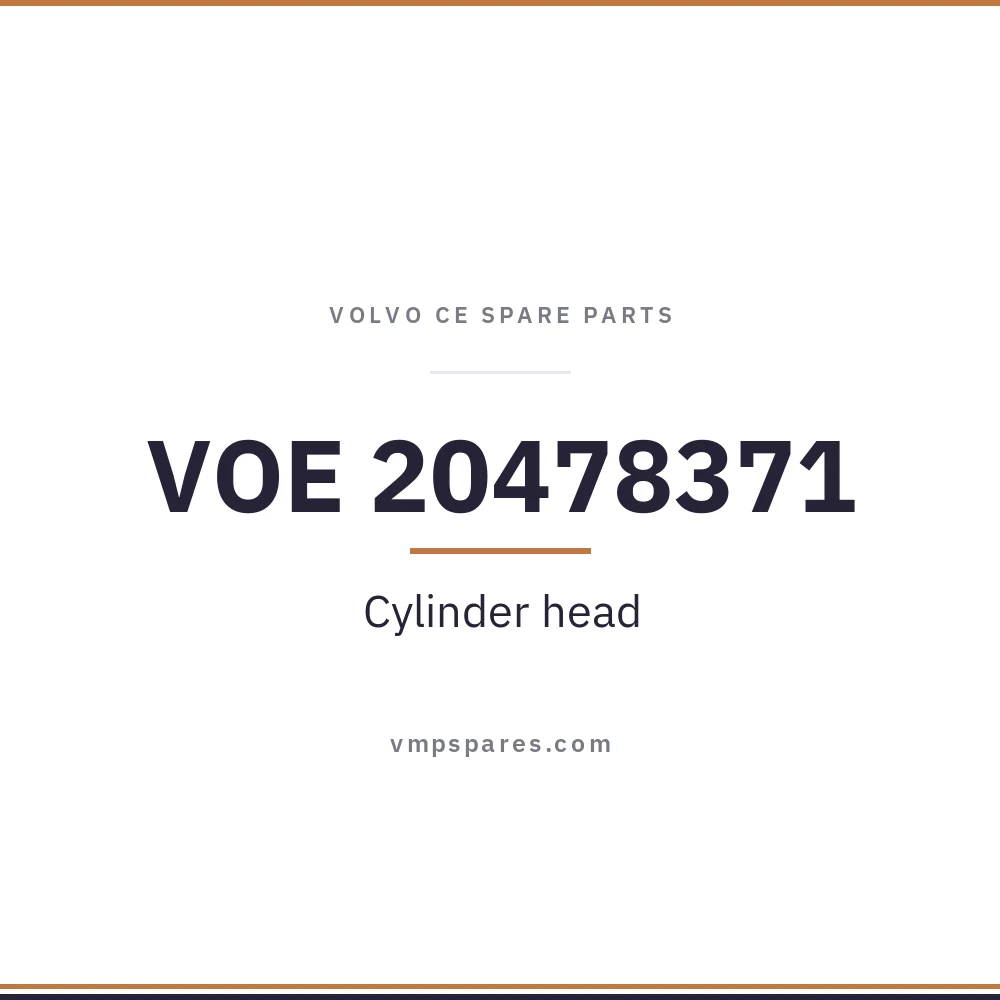 VOE 20478371 – Cylinder head