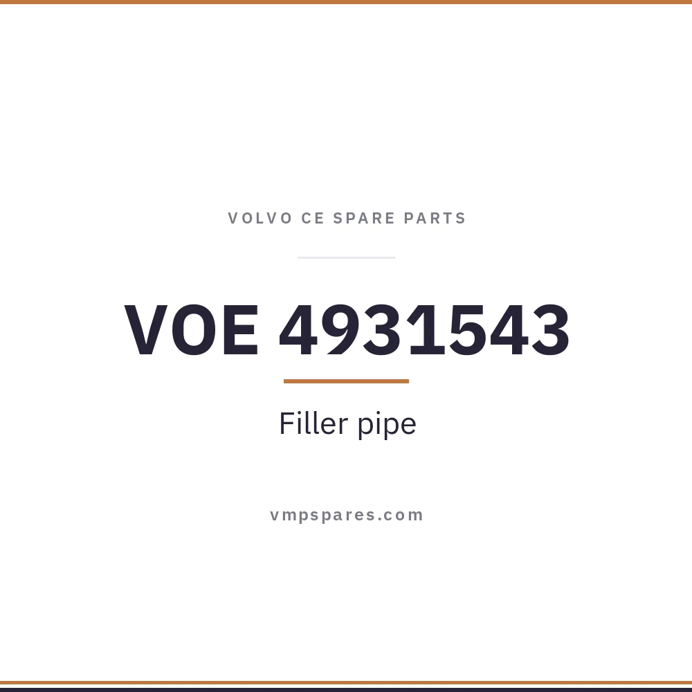 VOE 4931543 – Filler pipe