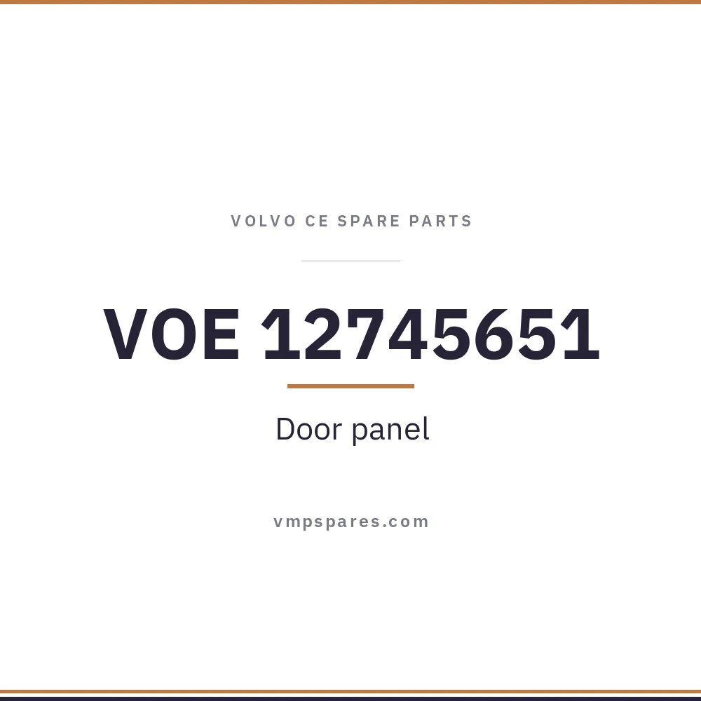 VOE 12745651 – Door panel