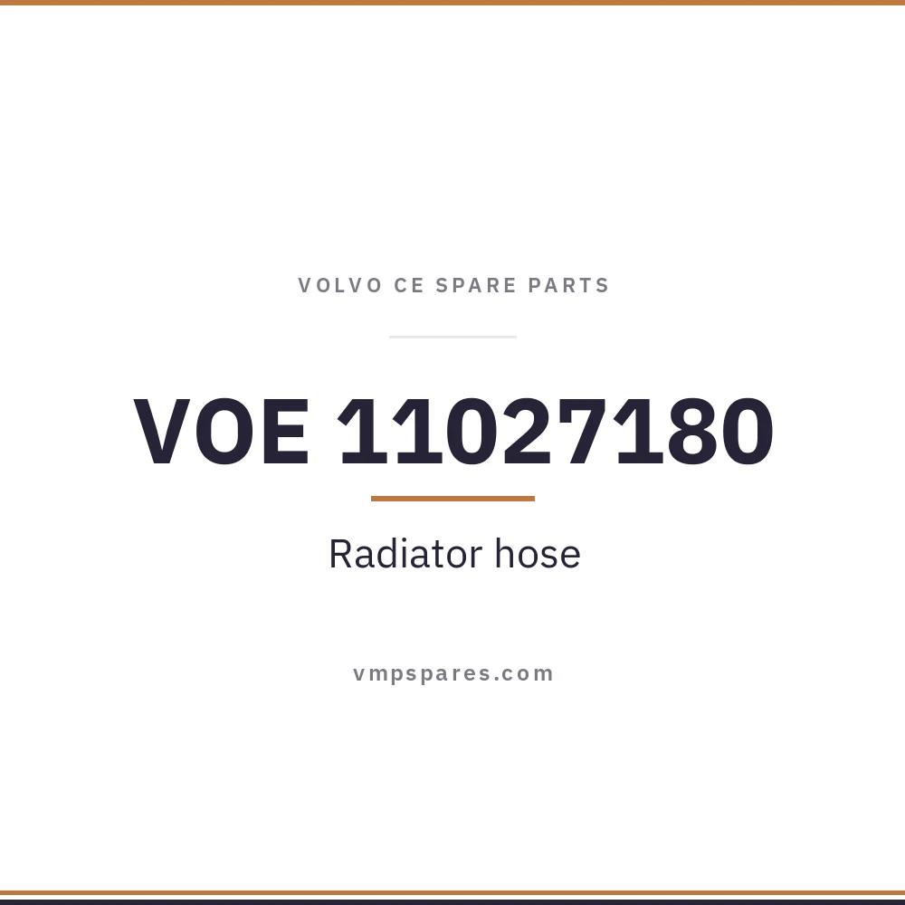 VOE 11027180 – Radiator hose