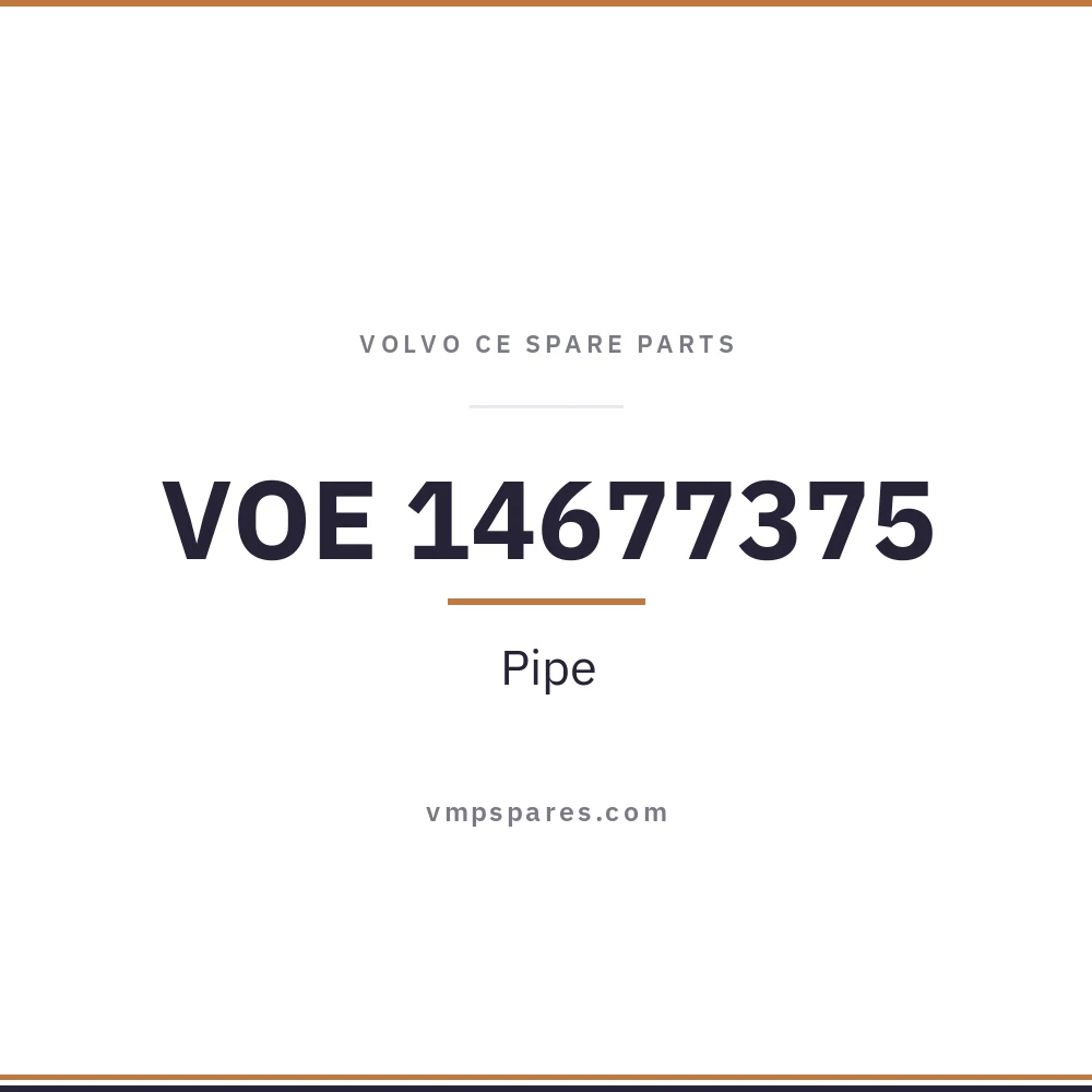 VOE 14677375 – Pipe