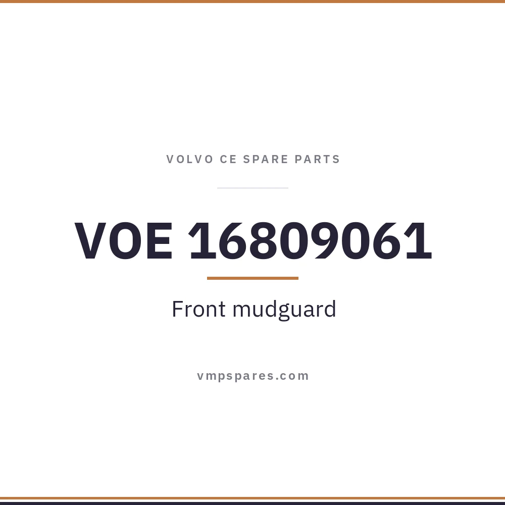 VOE 16809061 – Front mudguard