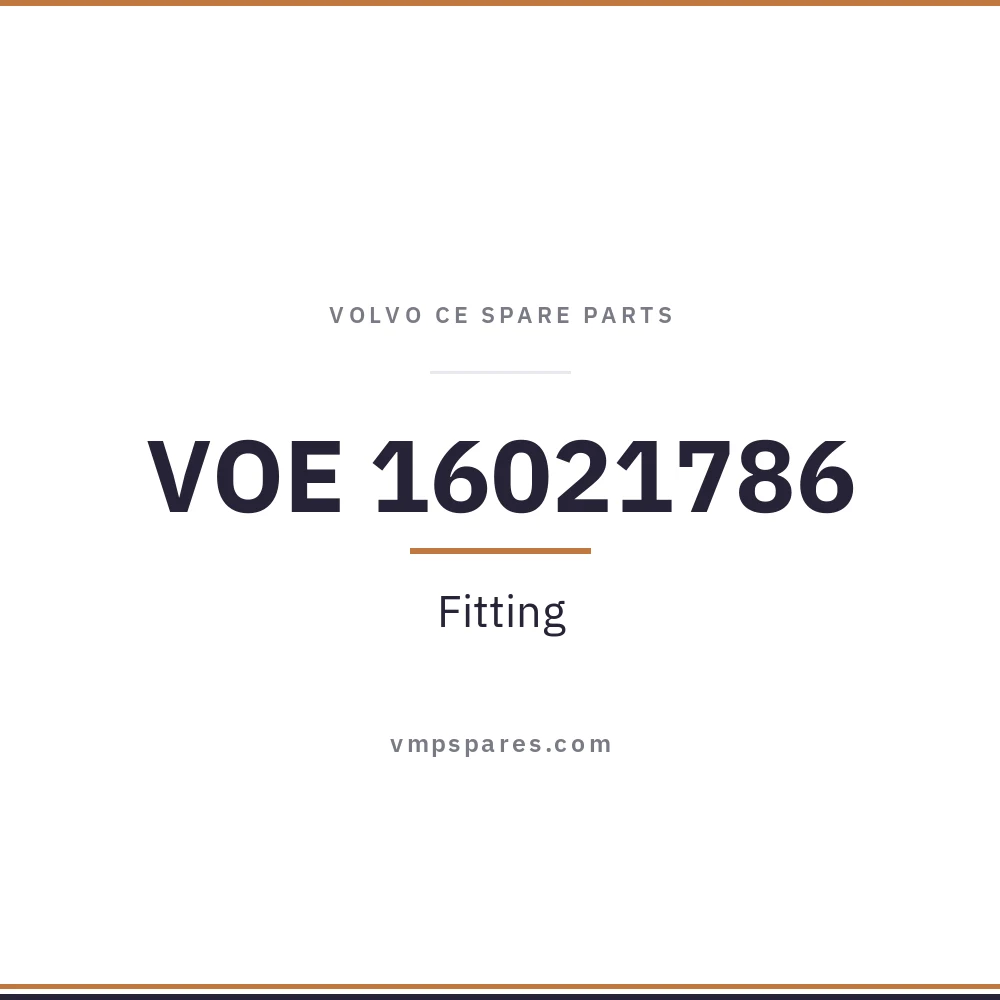 VOE 16021786 – Fitting
