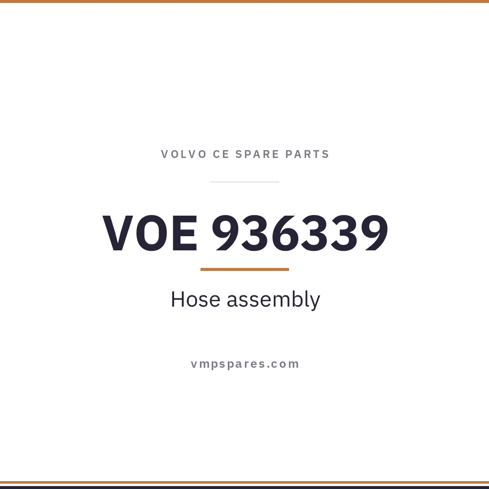 VOE 936339 – Hose assembly