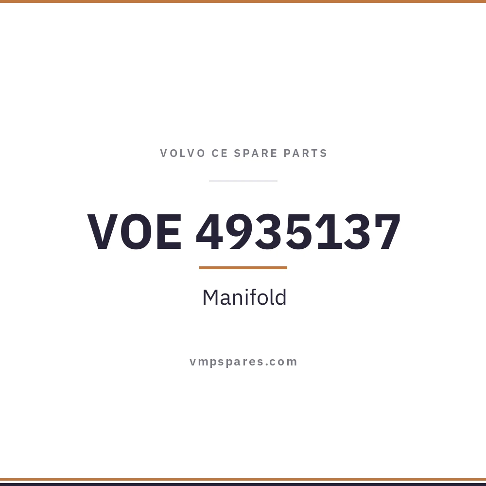 VOE 4935137 – Manifold