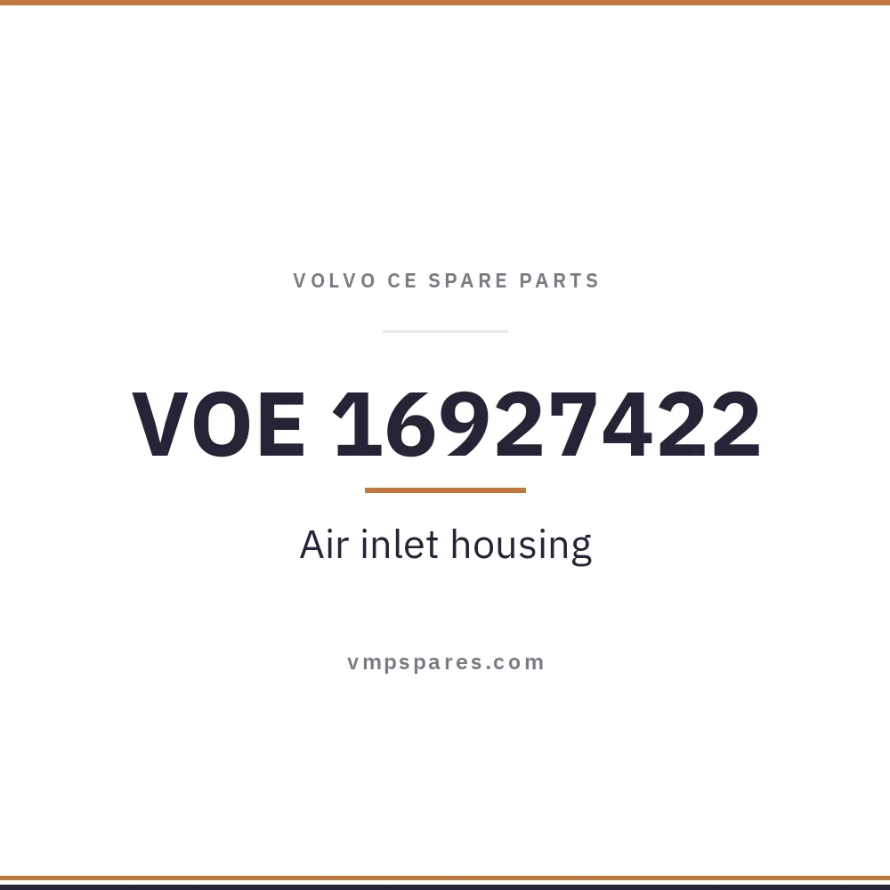 VOE 16927422 – Air inlet housing
