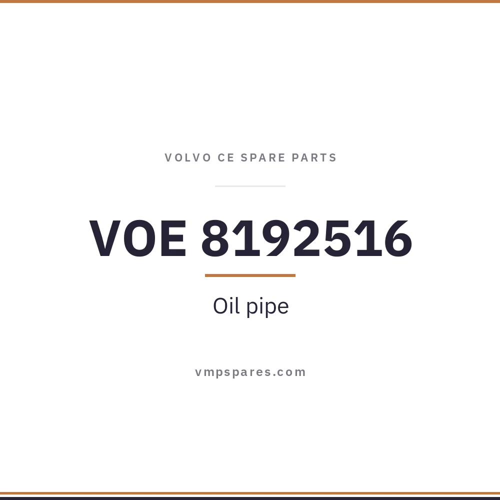 VOE 8192516 – Oil pipe