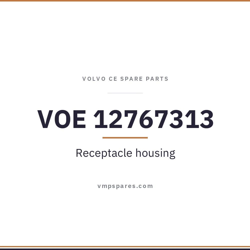 VOE 12767313 – Receptacle housing
