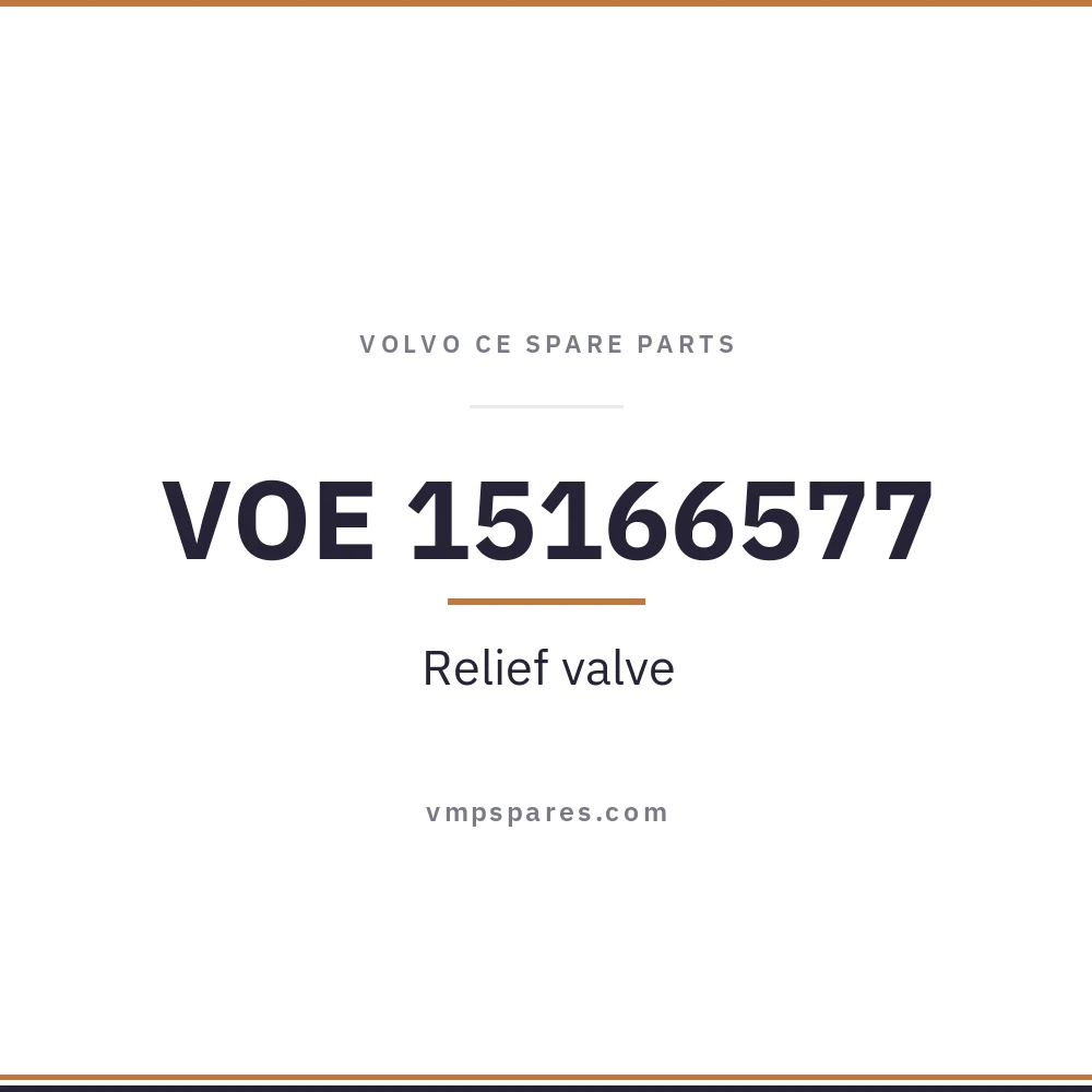 VOE 15166577 – Relief valve