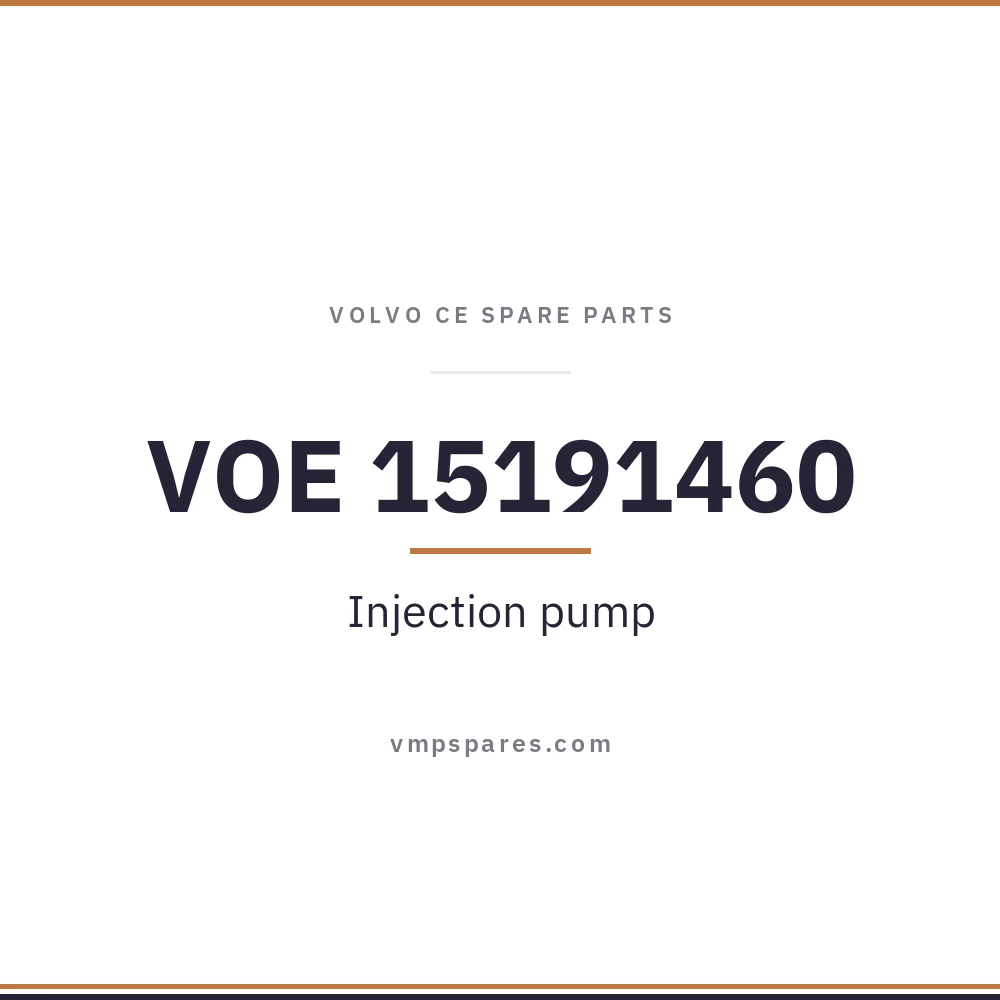 VOE 15191460 – Injection pump