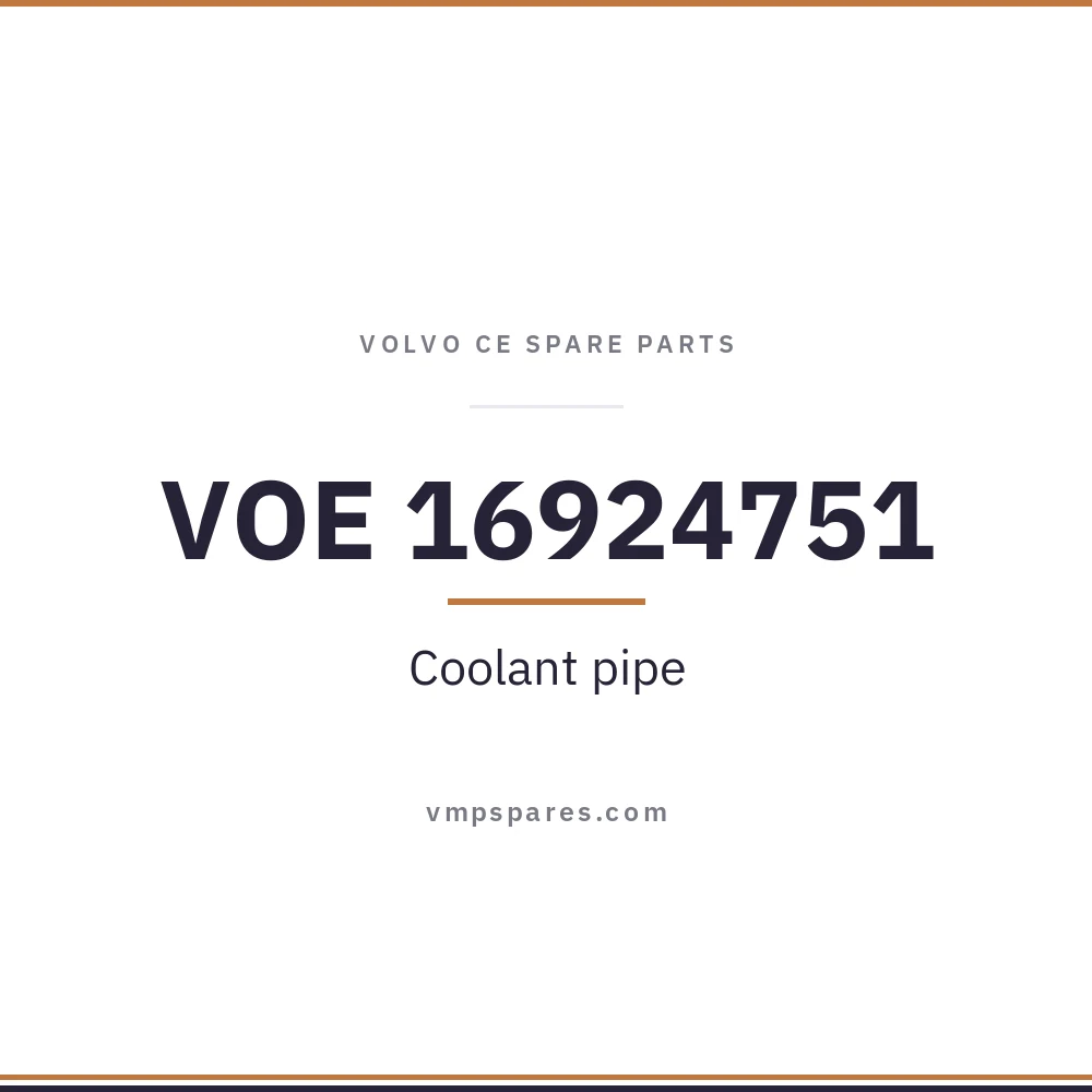 VOE 16924751 – Coolant pipe