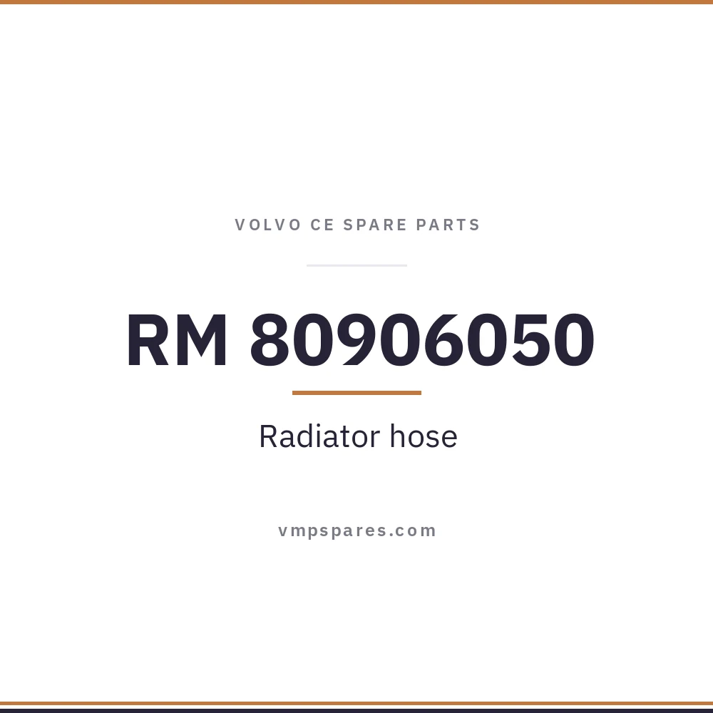 RM 80906050 – Radiator hose