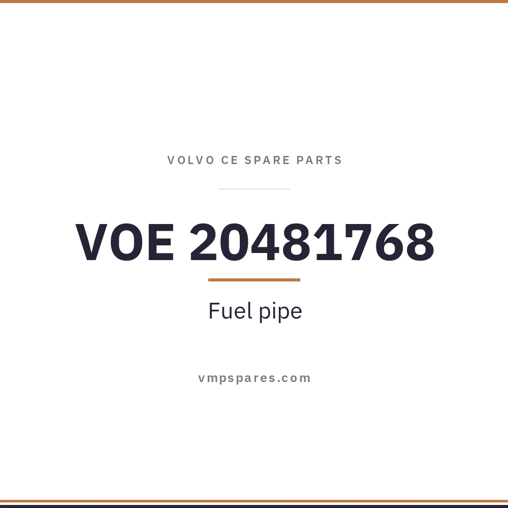 VOE 20481768 – Fuel pipe