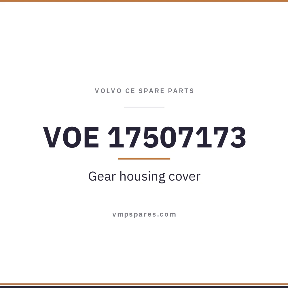 VOE 17507173 – Gear housing cover