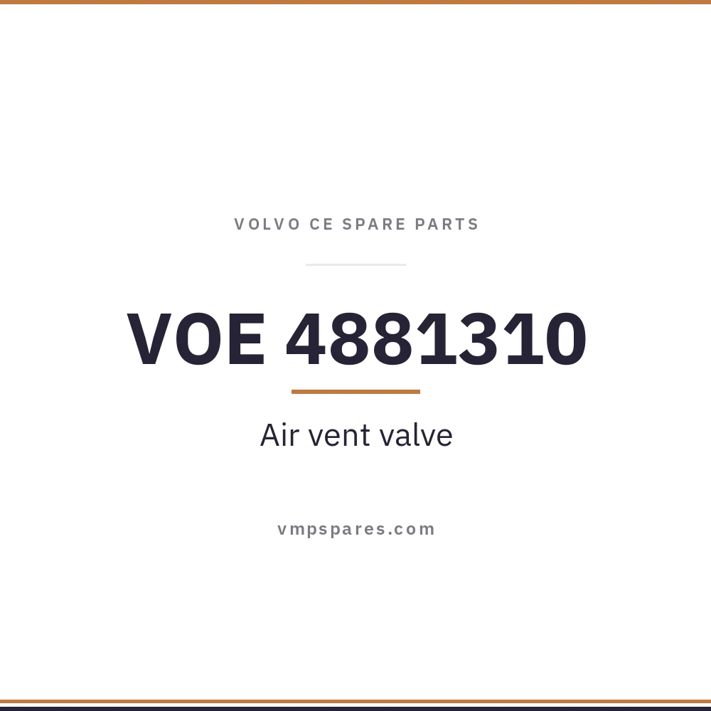 VOE 4881310 – Air vent valve
