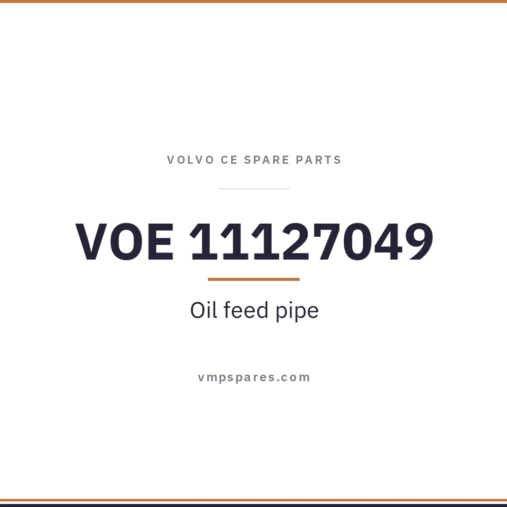 VOE 11127049 – Oil feed pipe
