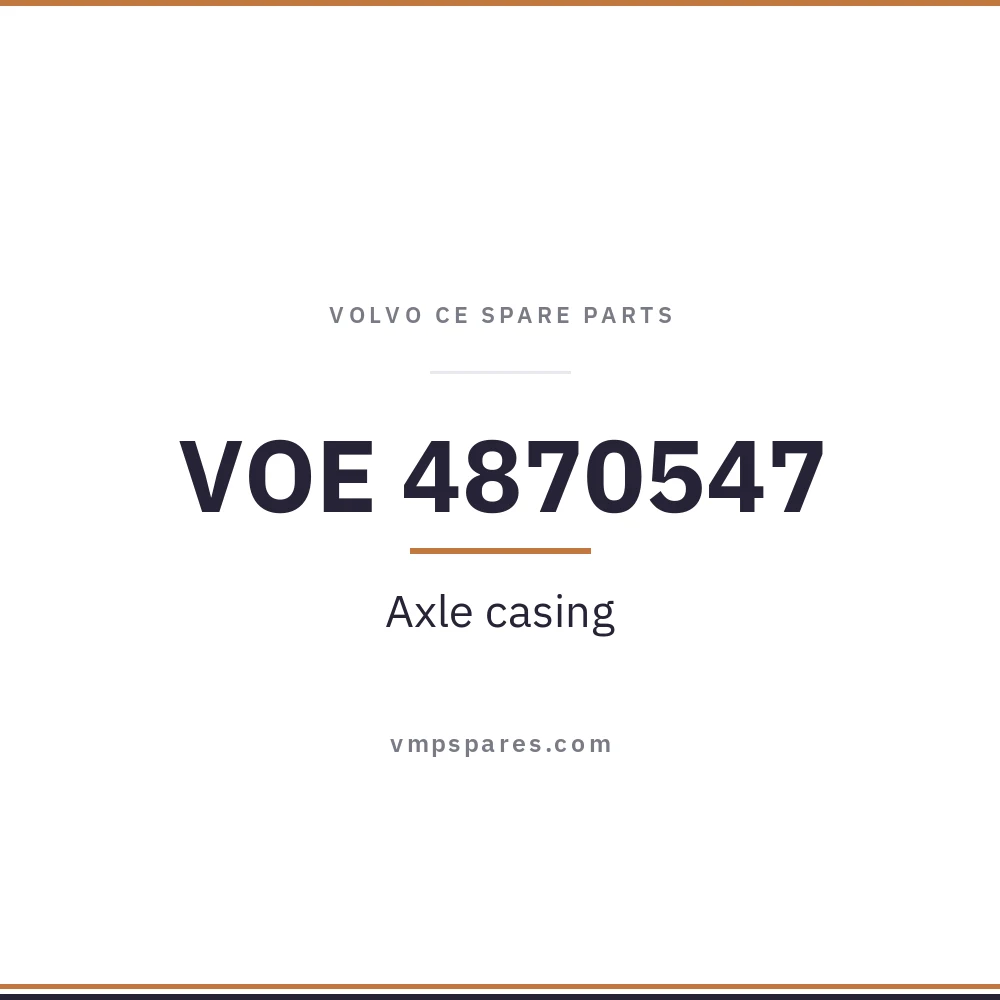 VOE 4870547 – Axle casing