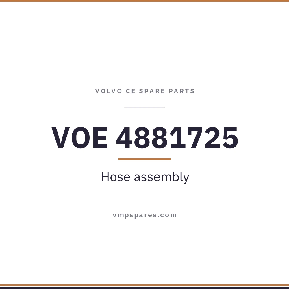 VOE 4881725 – Hose assembly