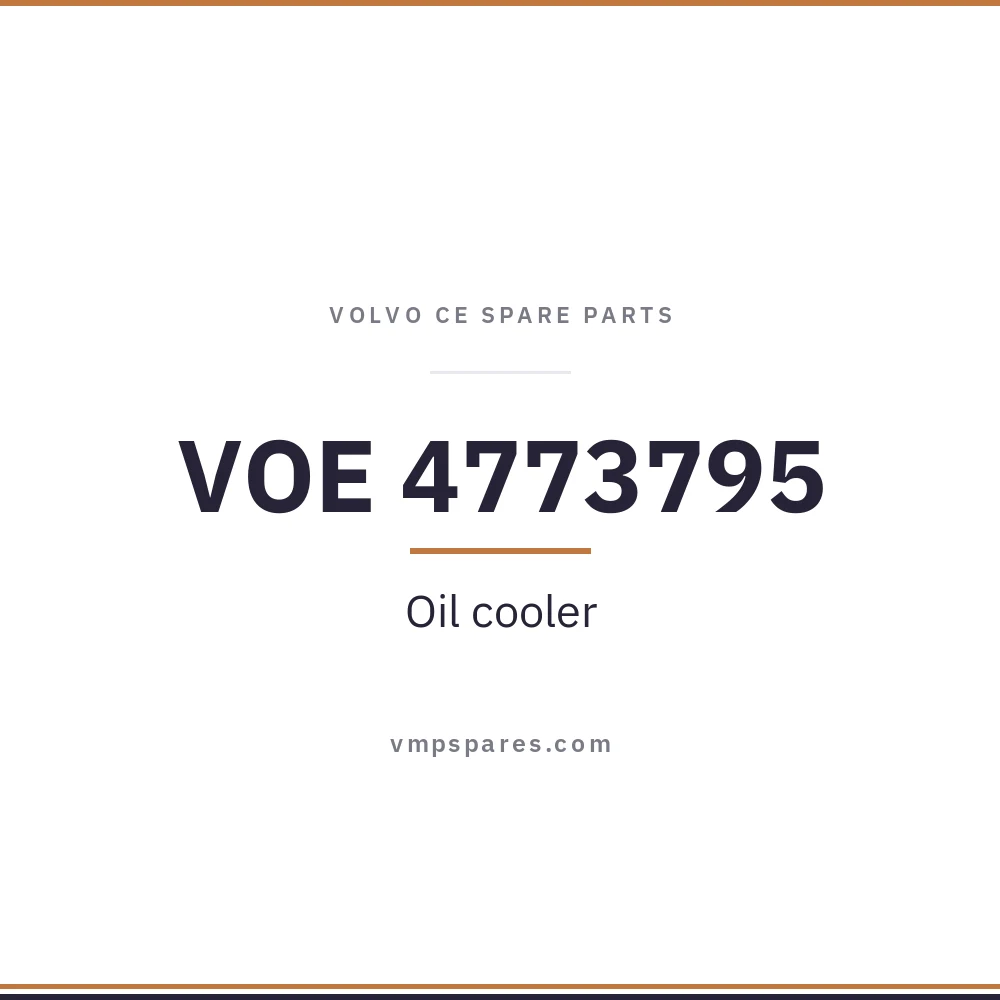VOE 4773795 – Oil cooler
